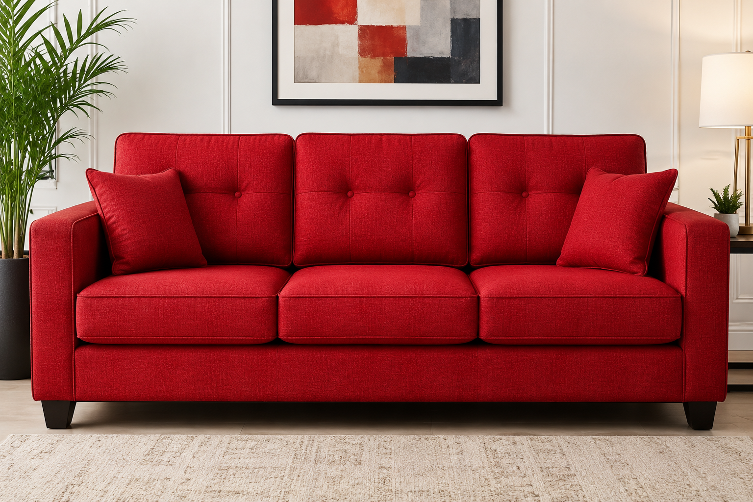 Luxury 3 Seater Sofa Set - Image 6